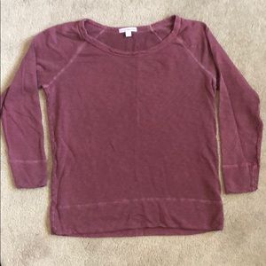 James Perse Vintage Raglan Pullover